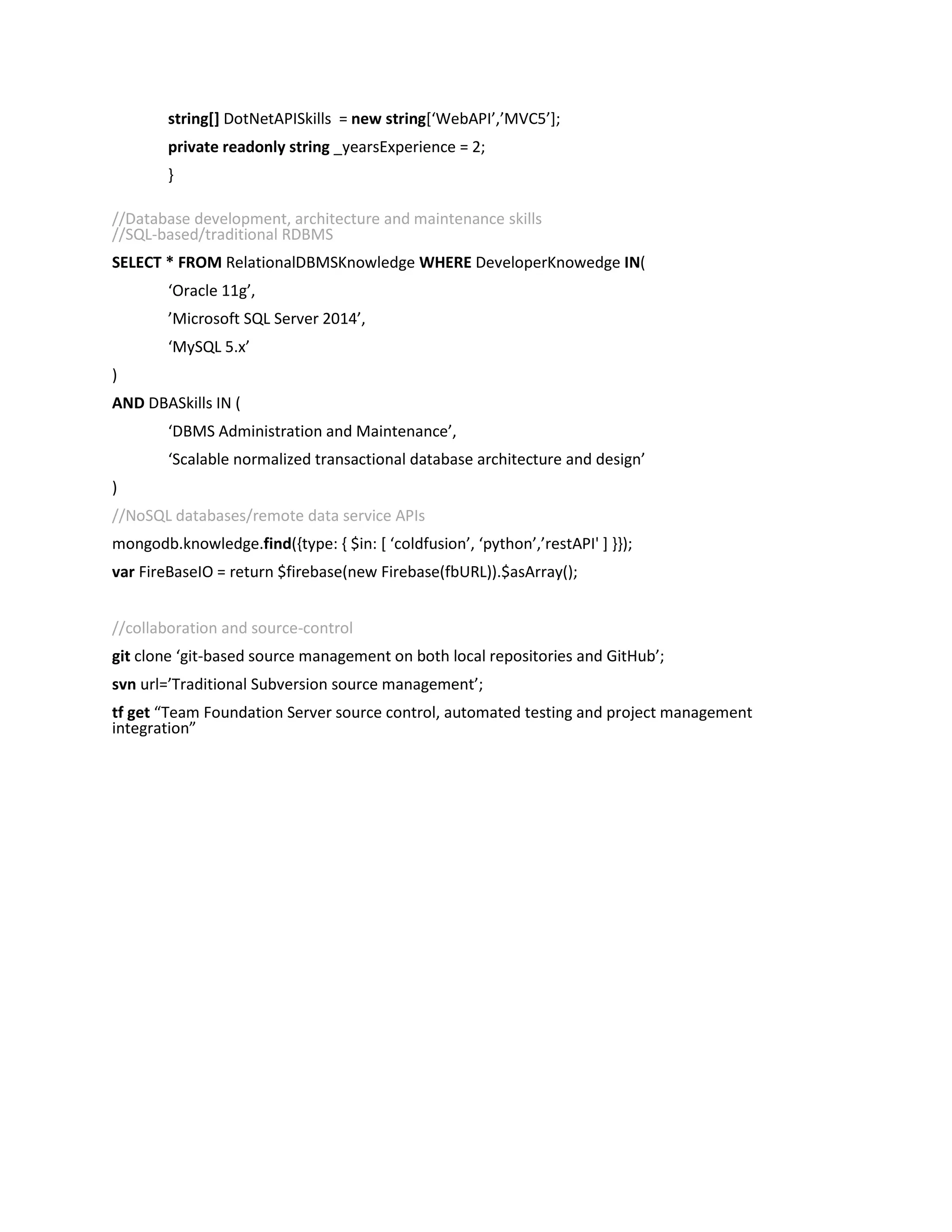 Code resume pdf