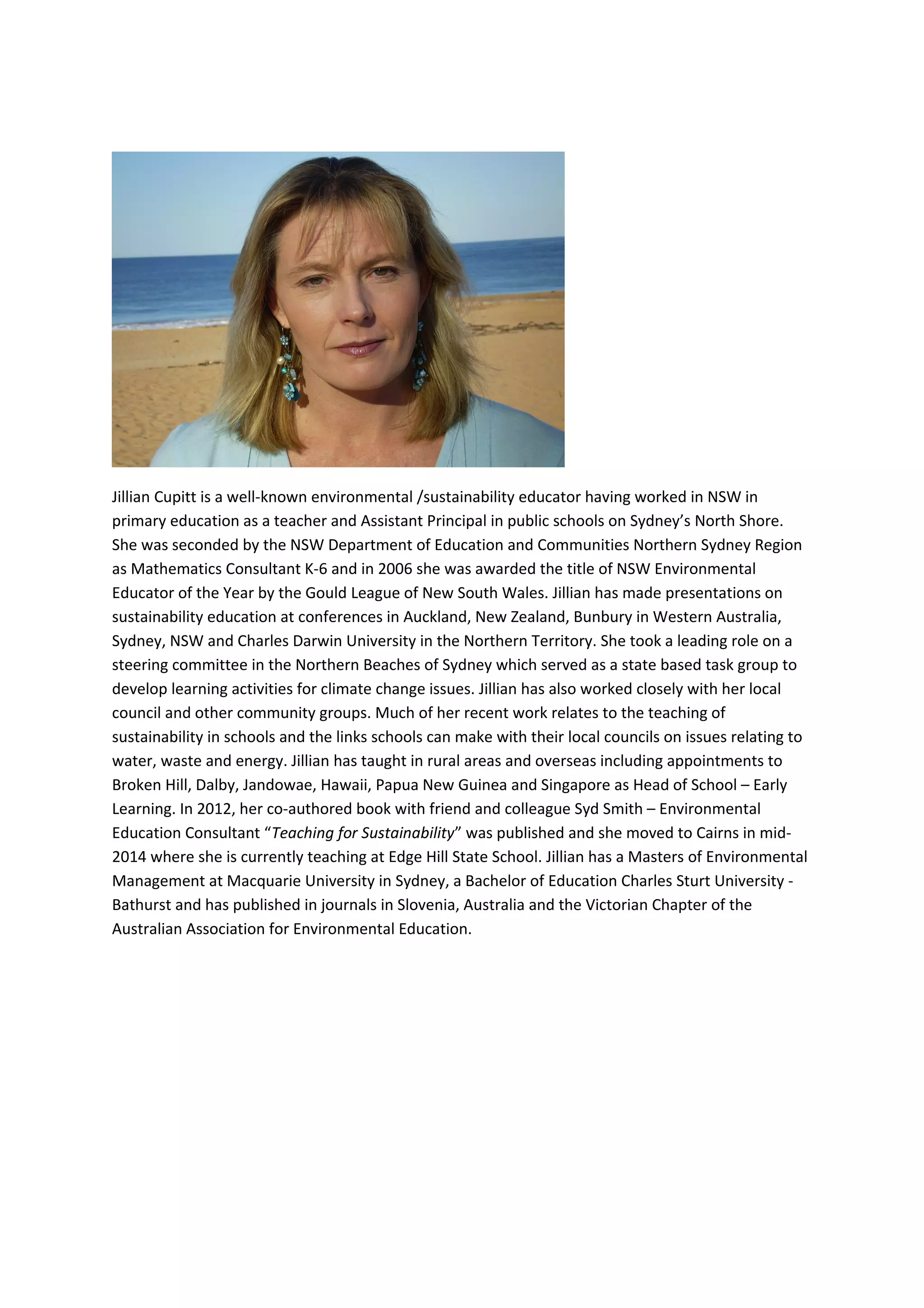 Jillian Cupitt is a well known environmental | DOC