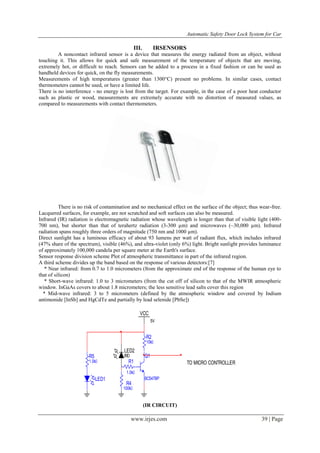 Automatic Safety Door Lock System for Car | PDF