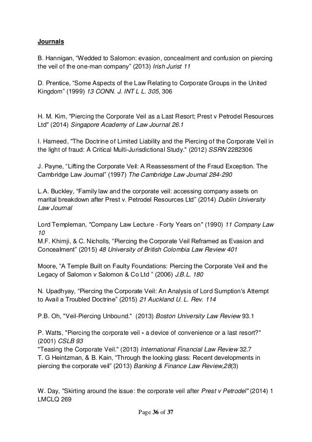 Dissertations in law