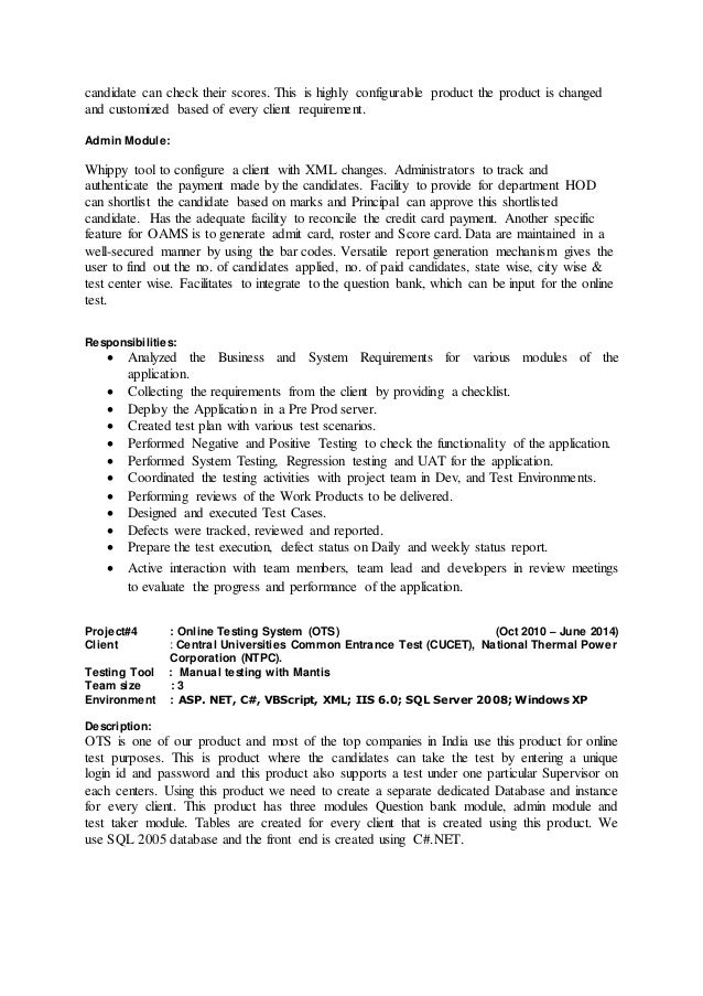 QA Resume