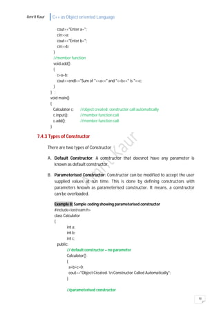 Chapter 7 C++ As OOP | PDF | Programming Languages | Computing