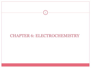 CHAPTER 6: ELECTROCHEMISTRY
1
 