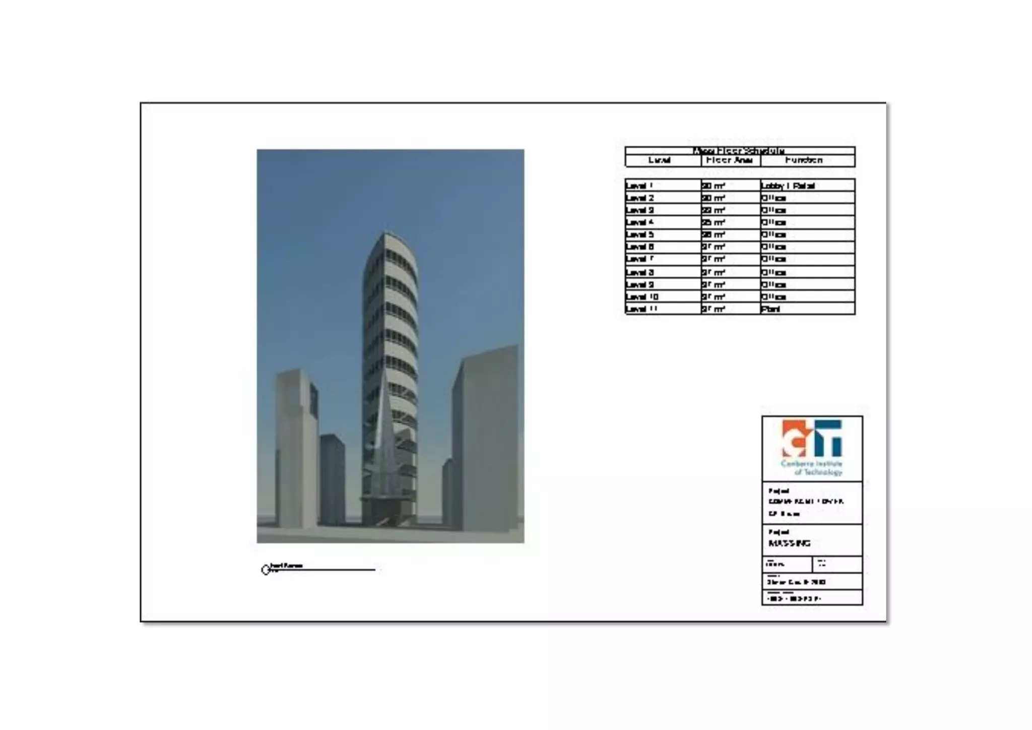 revit conceptual design work