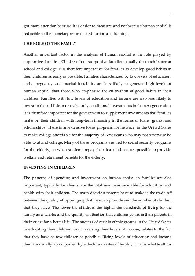 Gary s becker human capital - opmur