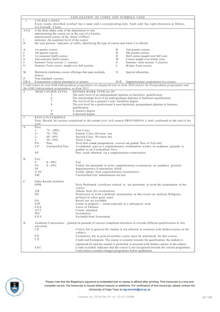 Offical Transcript August | PDF