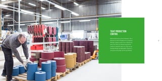 26 27
TIGHT PRODUCTION
CONTROL
Delivery lead times are short at Danpoort. This is
because we control all aspects of our production.
We keep a generous stock of raw materials and
basics from which we make the required final
products to individual order. As a result, we are
extremely flexible and dependable. Danpoort is
synonymous with quality, service and reliability.
 