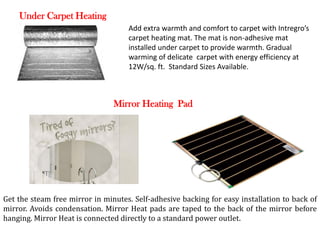 Under Rug Heating Plug In Under Floor Heating Presentation | PDF