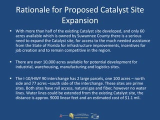 Suwannee County Proposed Catalyst Site ExpansionPP | PPTX