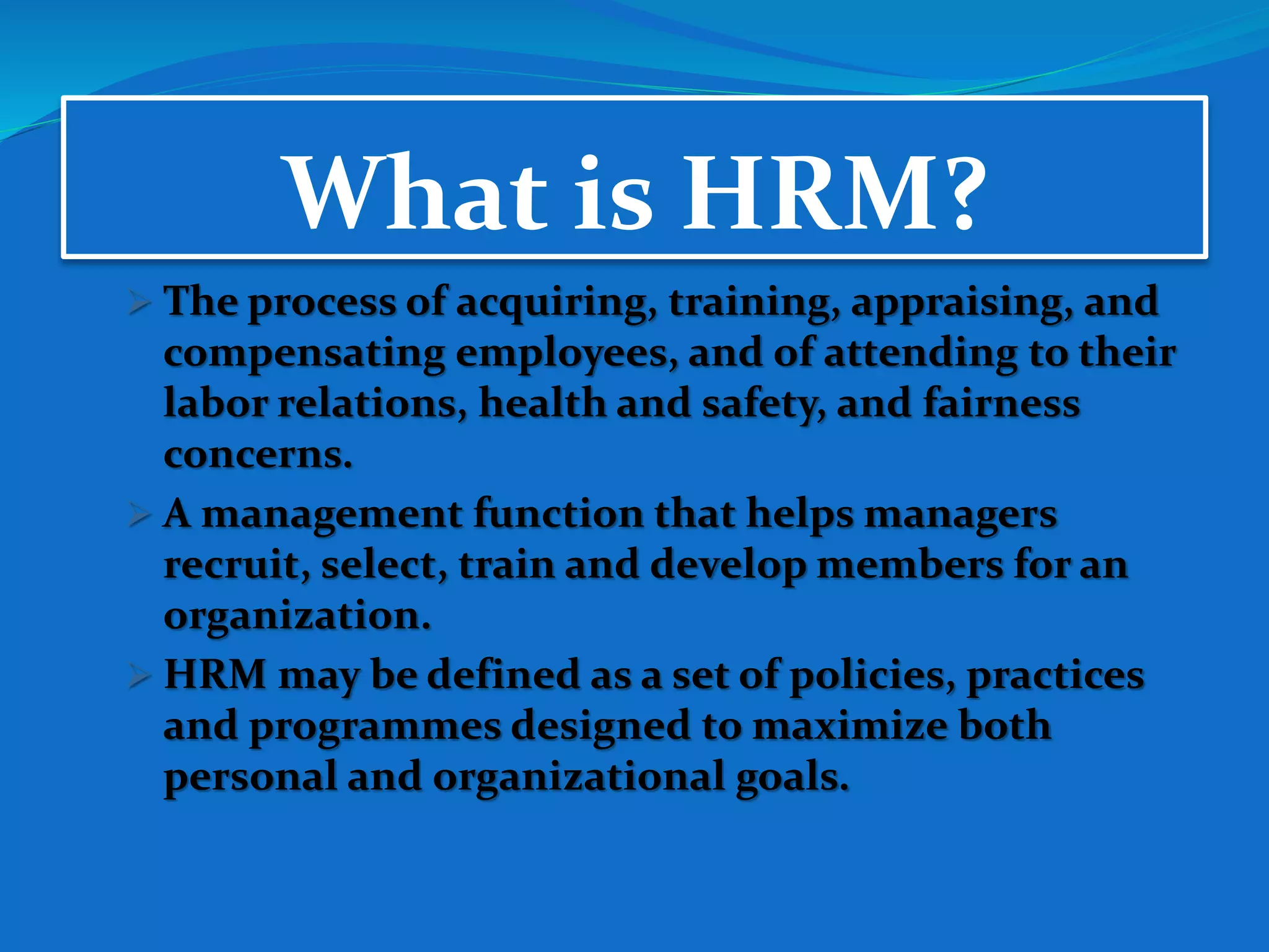 Present & Future Conditions Of HRM | PPTX