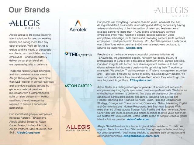 Introduction Of Allegis Group China