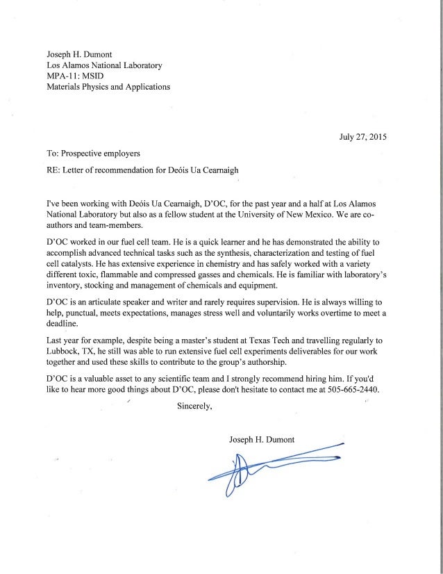 doc letter of recommendation joseph dumont recommendation letter doc