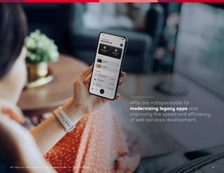 API Security Best Practices: Key Considerations for API Protection 4
4
APIs are indispensable for
modernizing legacy apps and
improving the speed and efficiency
of web services development.
API Security Best Practices: Key Considerations for API Protection
 