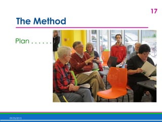 The Method
09/25/2015
17
Plan . . . . . . . .
 