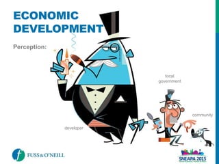 Perception:
ECONOMIC
DEVELOPMENT
local
government
community
developer
 