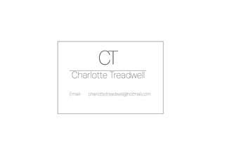 Charlotte Treadwel Portfolio 