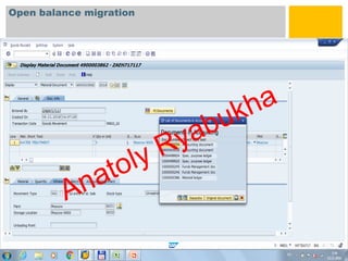 Open balance migration
 