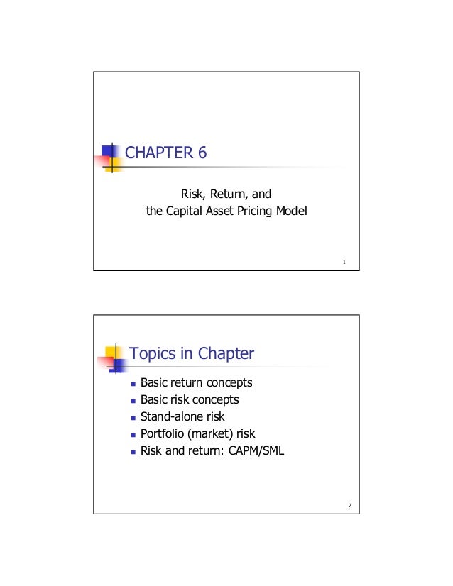 Ch 06 Risk Return Capm