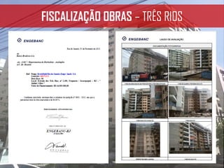 FISCALIZAÇÃO OBRAS – TRÊS RIOS
 