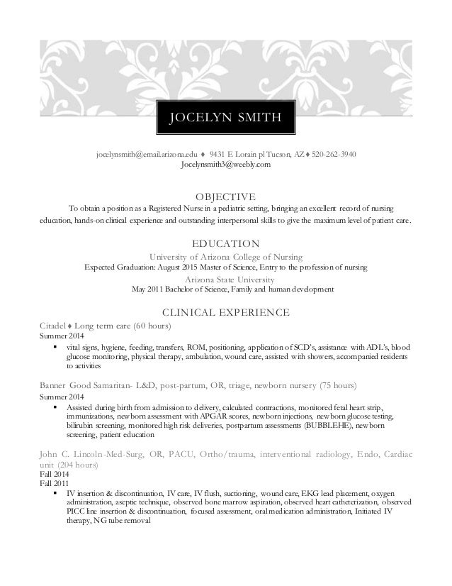 Professional Nursing Resume 1