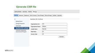 Generate CSR file
 