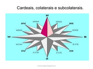 Cardeais, colaterais e subcolaterais.
carolcorreageo.blogspot.com
 