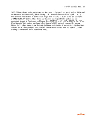 Servpro Business Plan | DOCX