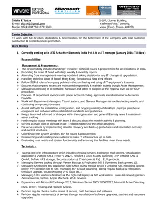 SHISHIR CV_Updated | PDF