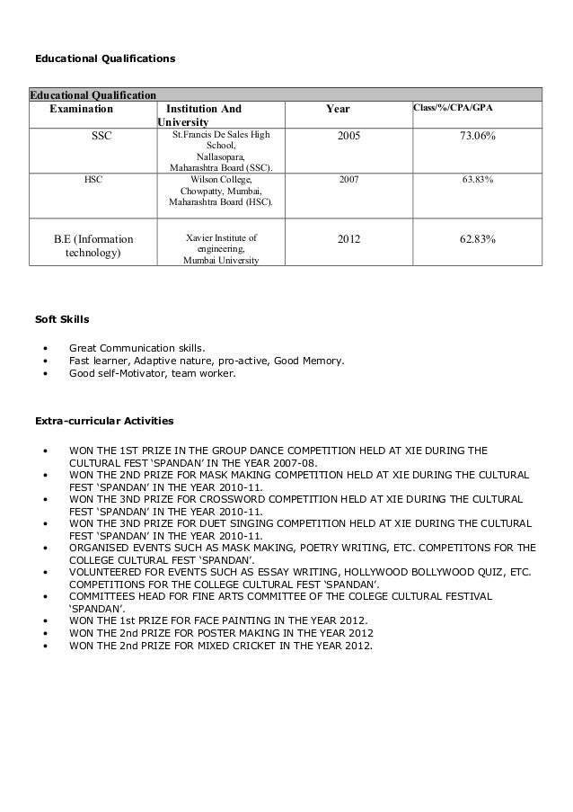 education qualification table format in resume educational qualification in resume resume ideas education qualification table format in resume educational qualification in resume resume ideas