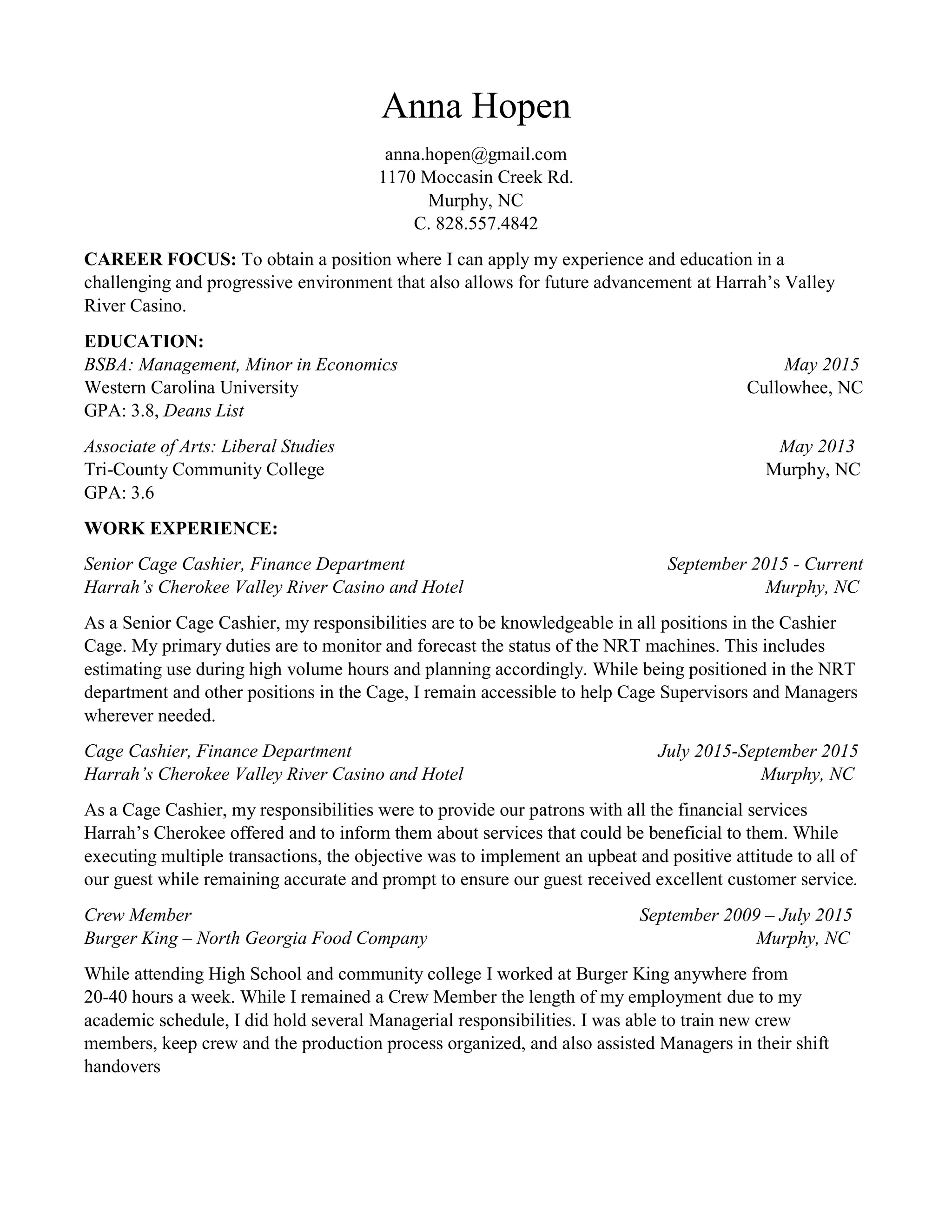 Resume AHopen PDF Resume ahopen pdf