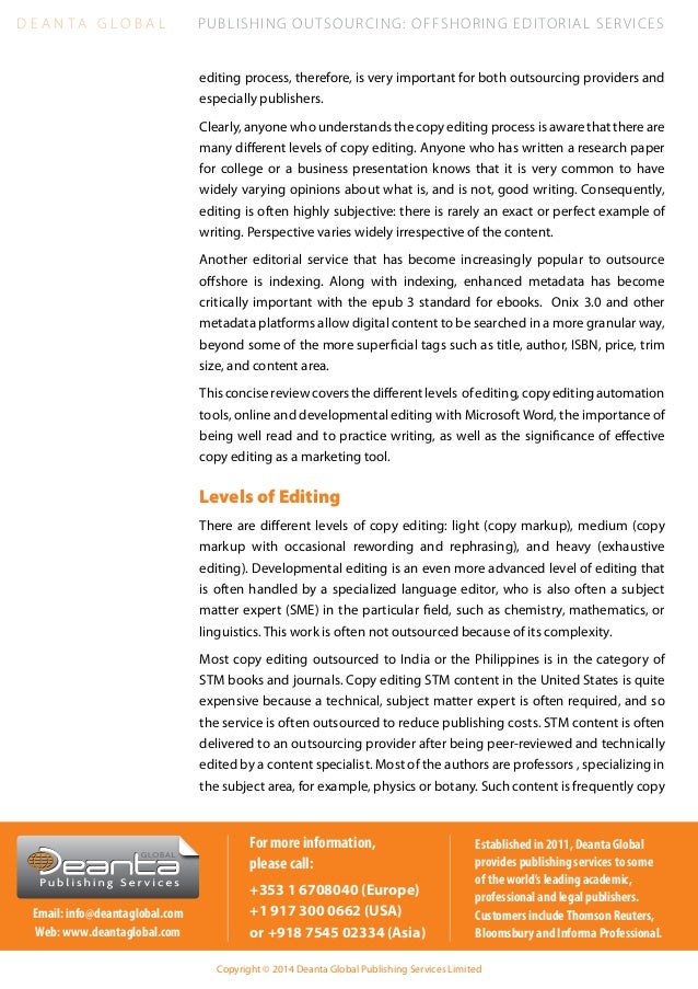 Publishing Editorial Outsourcing Deanta