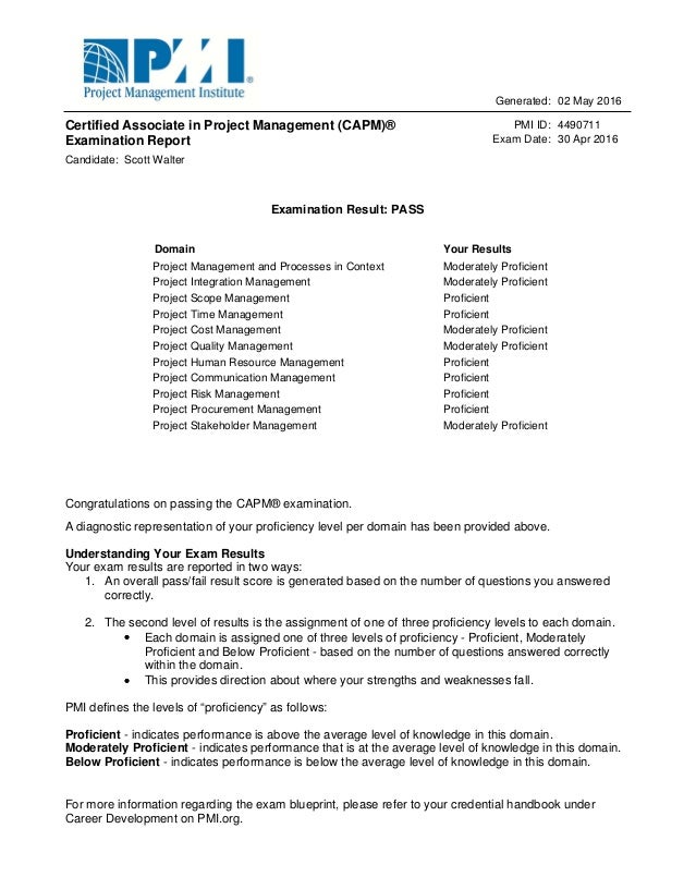 CAPM Zertifizierungsantworten