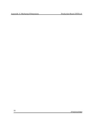 Appendix A: Mechanical Dimensions Production Board, EP20xxA
P700D0107R00
50
 