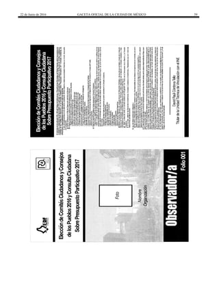 22 de Junio de 2016 GACETA OFICIAL DE LA CIUDAD DE MÉXICO 59
 