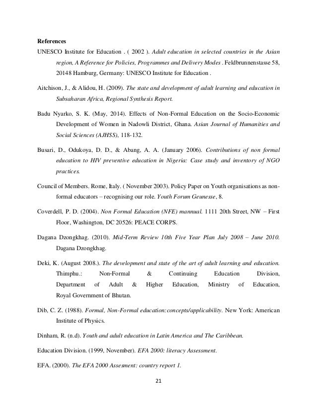 non formal education division non formal education division