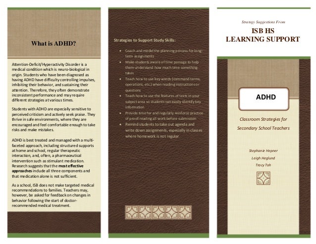 ADHD brochure ADHD brochure