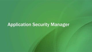 Application Security Manager
 