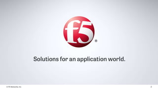 © F5 Networks, Inc 2
 