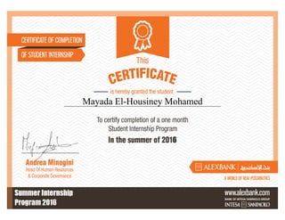 Mayada El-Housiney Mohamed
 
