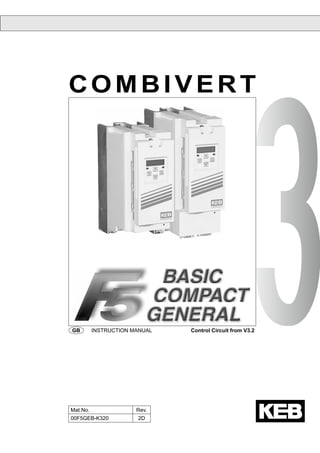 COMBI VERT
	 GB	 INSTRUCTION MANUAL	 Control Circuit from V3.2
Mat.No. Rev.
00F5GEB-K320 2D
 
