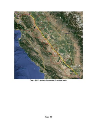 Page 48
Figure 30. I-5 Section of proposed Hyperloop route.
 