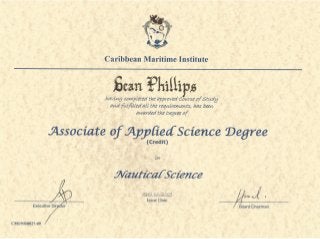 Award - (CMI) Associate Degree - Sean Phillips