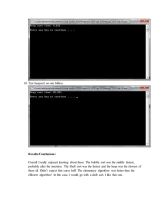 BigO and Sorting | PDF