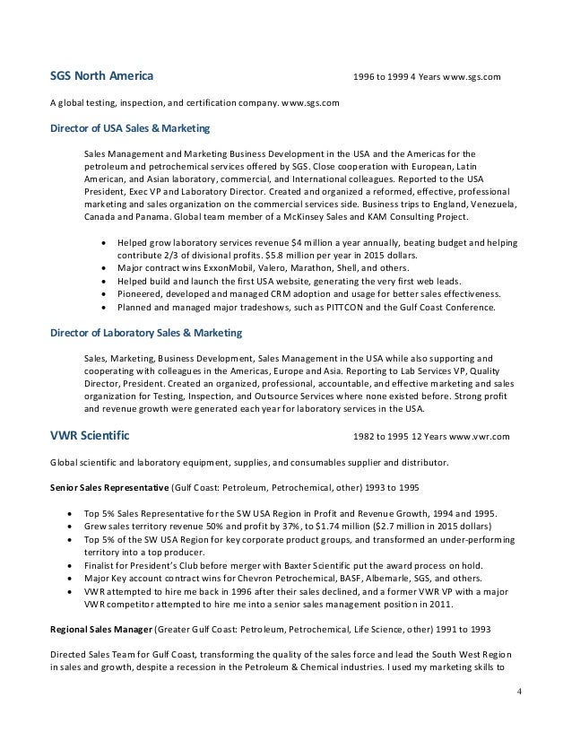 cv for sales and marketing
