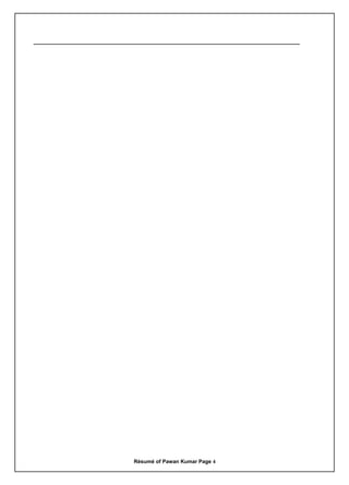 Résumé of Pawan Kumar Page 4
 