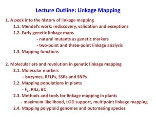 Linkage mapping and QTL analysis_Lecture | PPTX