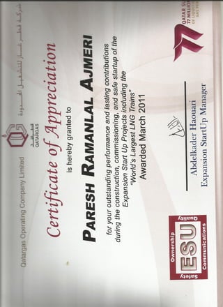 Qatargas Lng certi