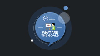 WHAT ARE
THE GOALS
01 Section
Number One
 