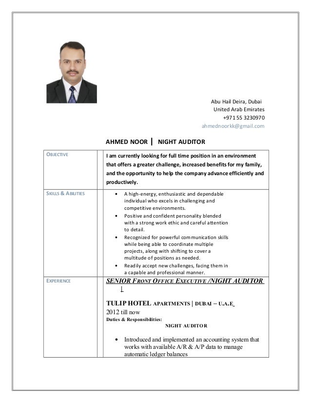 Ahmed Noor Night Auditor