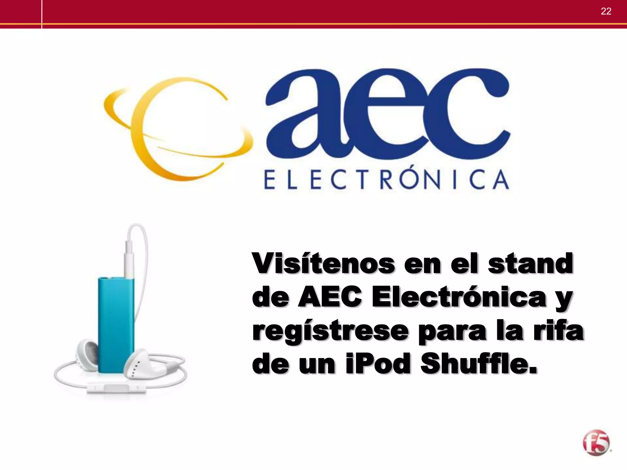 Performance where neededFile Virtualization: ahorro en capacidad de DiscoTiering reduces primary storageMove unmodified files to cost effective Tier 2Majority of data (70%-90%)Reclaim Tier 1 capacity Movement of data is automated and transparentClientTier 1 / PrimaryF5 ARX Tier 2 / SecondaryDisk Capacity Savings ExampleBefore:  25TB x $/GB Tier 1After:  5TB x $/GB Tier 1 + 20TB x $/GB Tier 2Savings = 20TB x (Tier 1 – Tier 2) $/GB Tiering Savings:  $180,000Majority of data on Tier 2